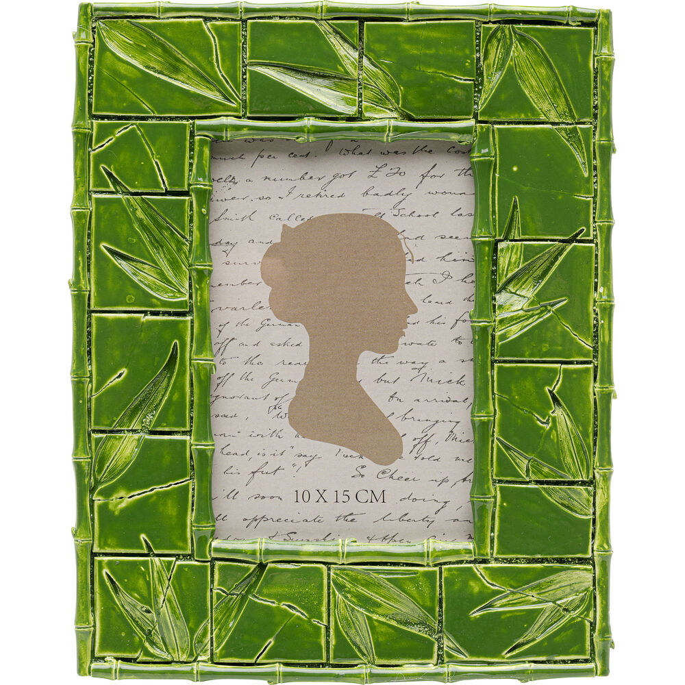 Picture Frame Leaf Green 10x15cm