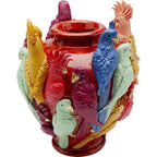 Vase Birds Gossip 35cm colore