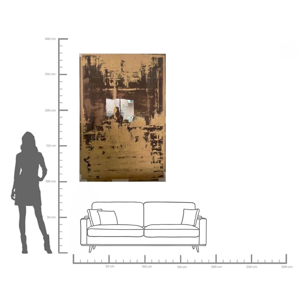 Framed Picture Artistas Golden 120x180cm