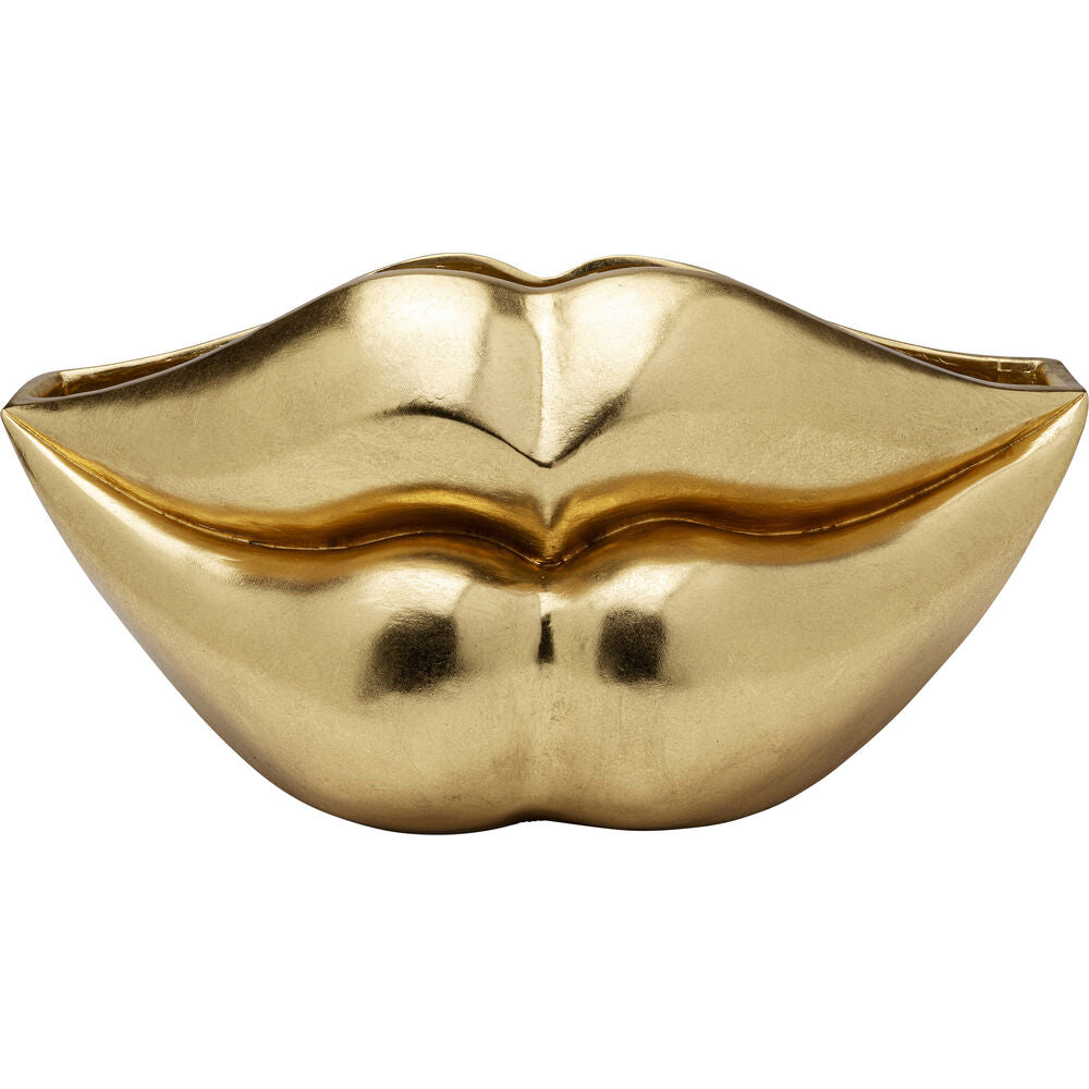Vase Lips Gold 30cm