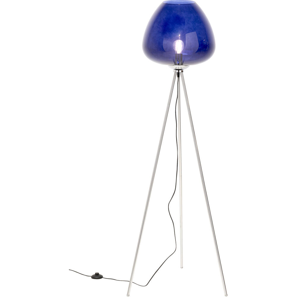 Floor Lamp Sphere Night Blue 146cm