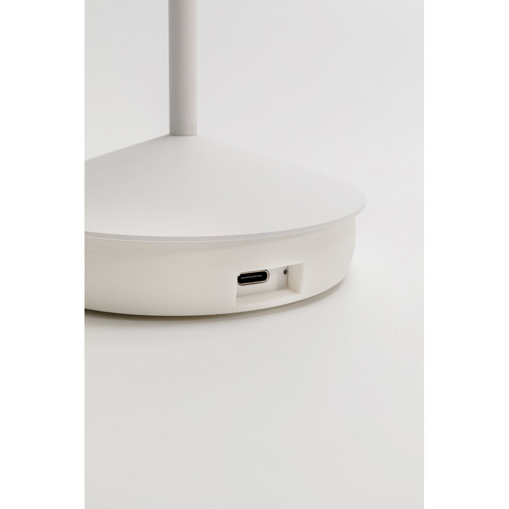 Table Lamp Swirl LED White