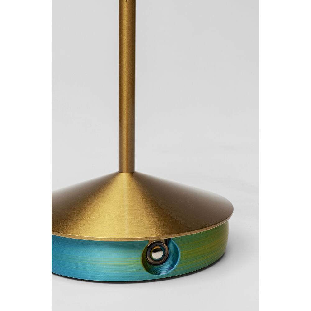 Table Lamp Swirl gold sunset