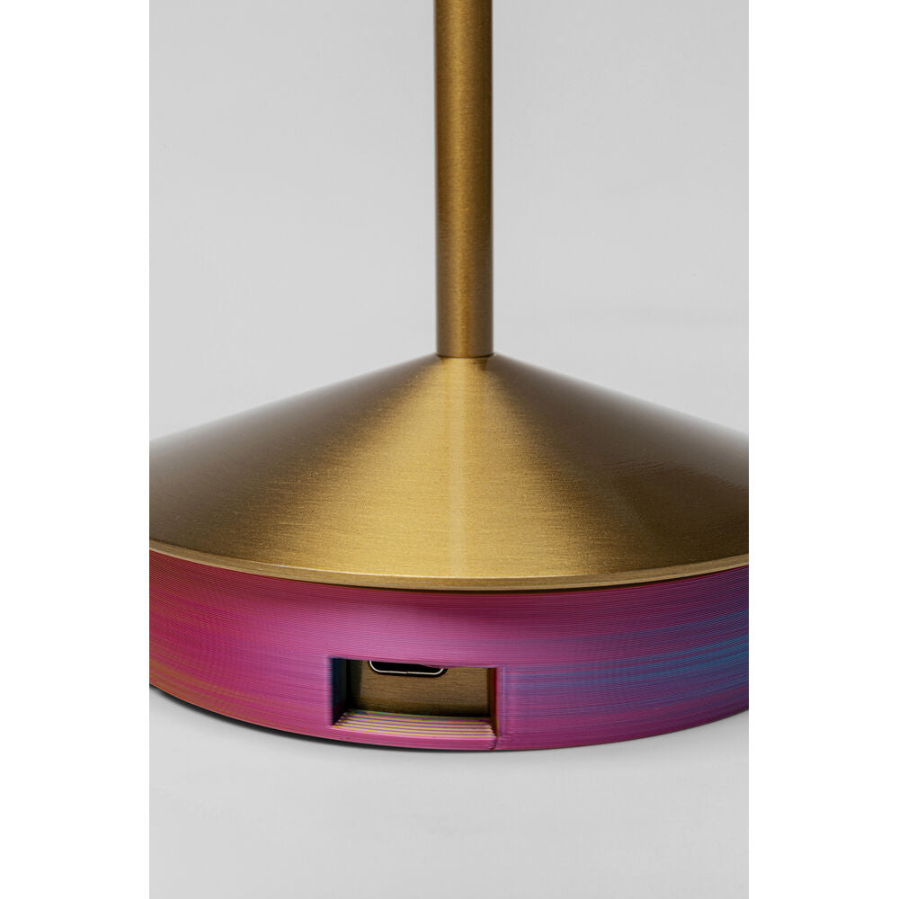 Table Lamp Swirl gold sunset