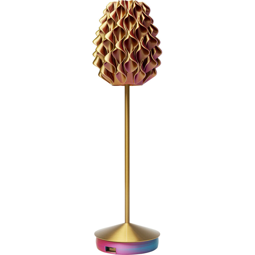 Table Lamp Swirl gold sunset