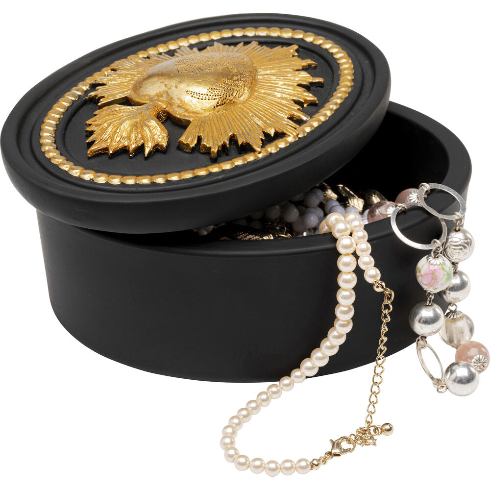 Deco Box Flaming Heart 9cm