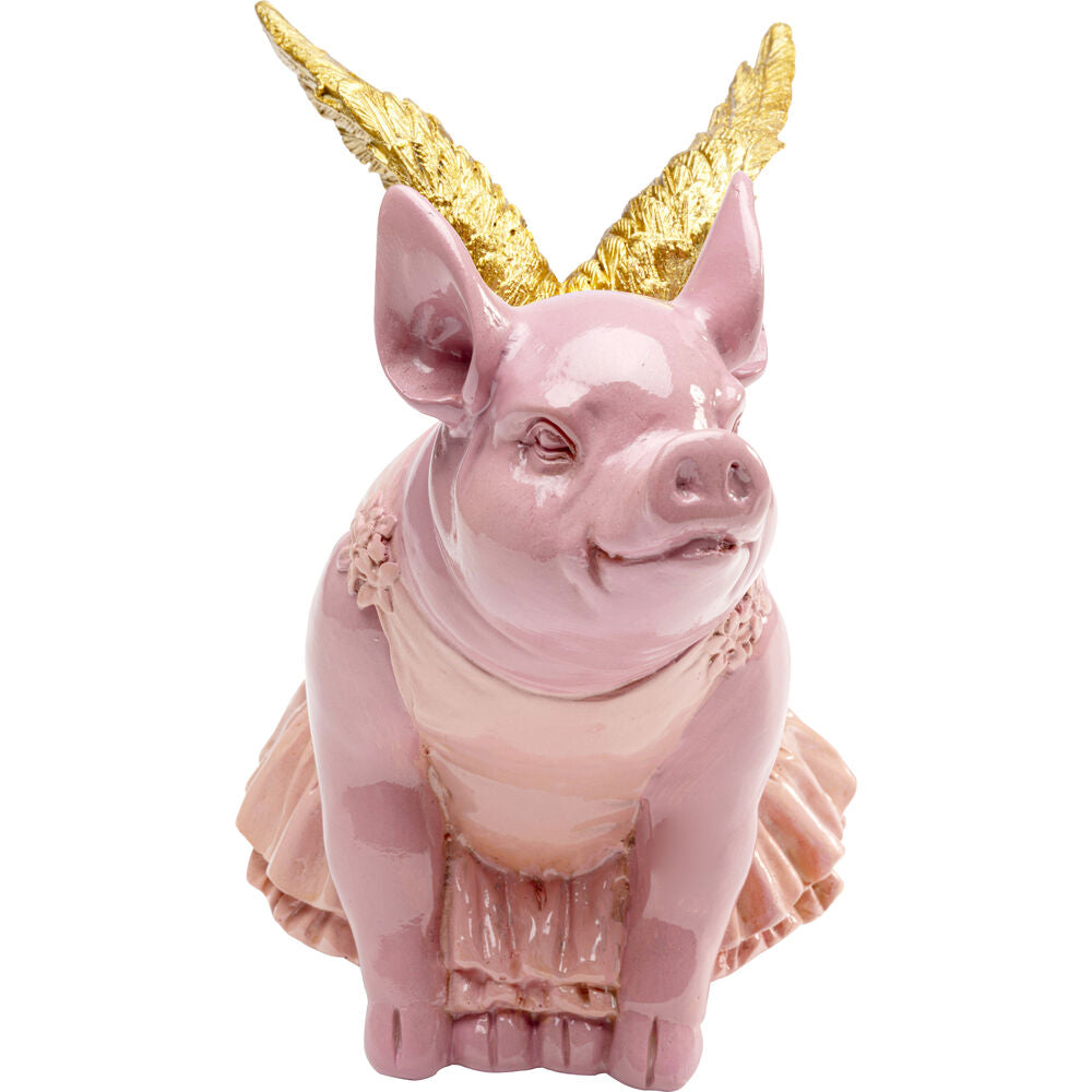 Money Box Flying Pig Pink 17cm