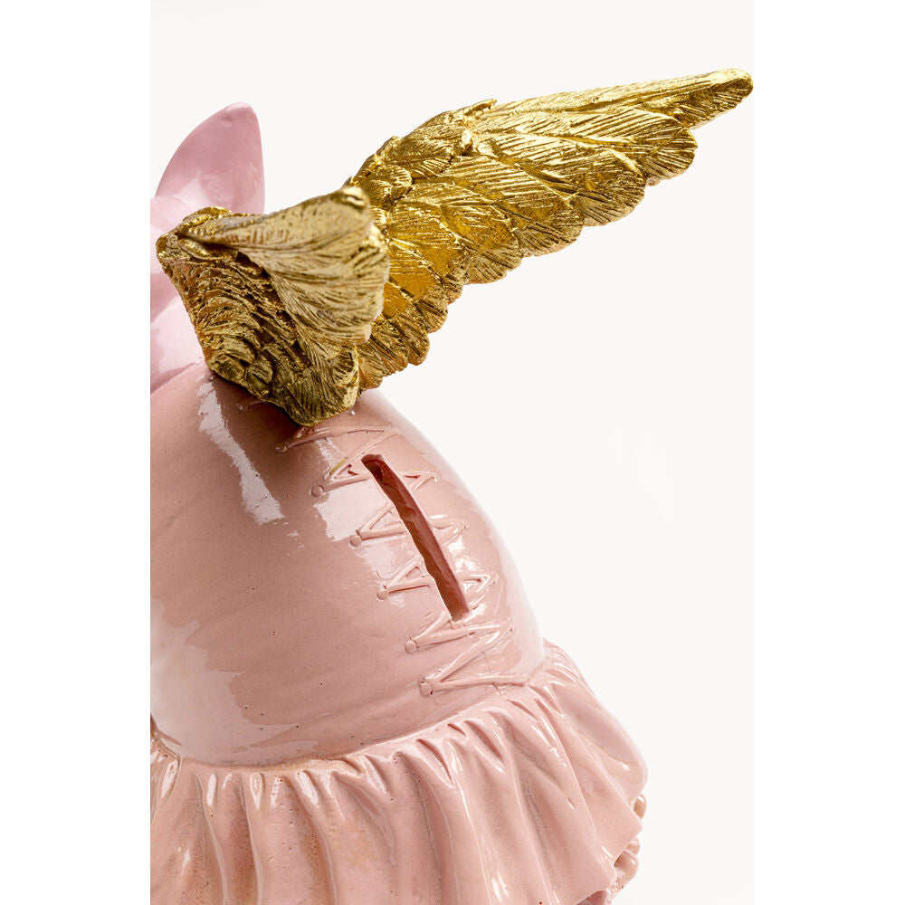 Money Box Flying Pig Pink 17cm