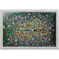 Framed Picture Floating Flower Market 150x100cm