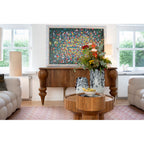 Framed Picture Floating Flower Market 150x100cm