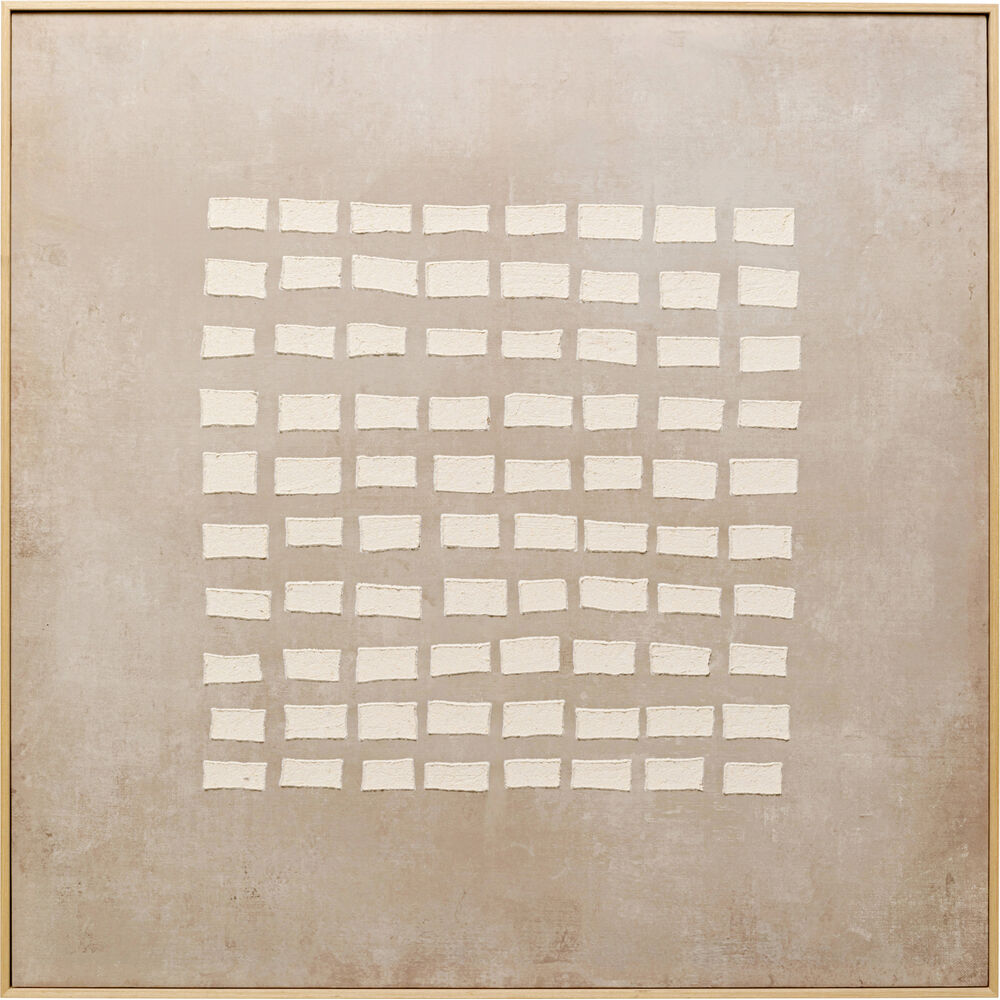Canvas Picture Art Row Beige 100x100cm