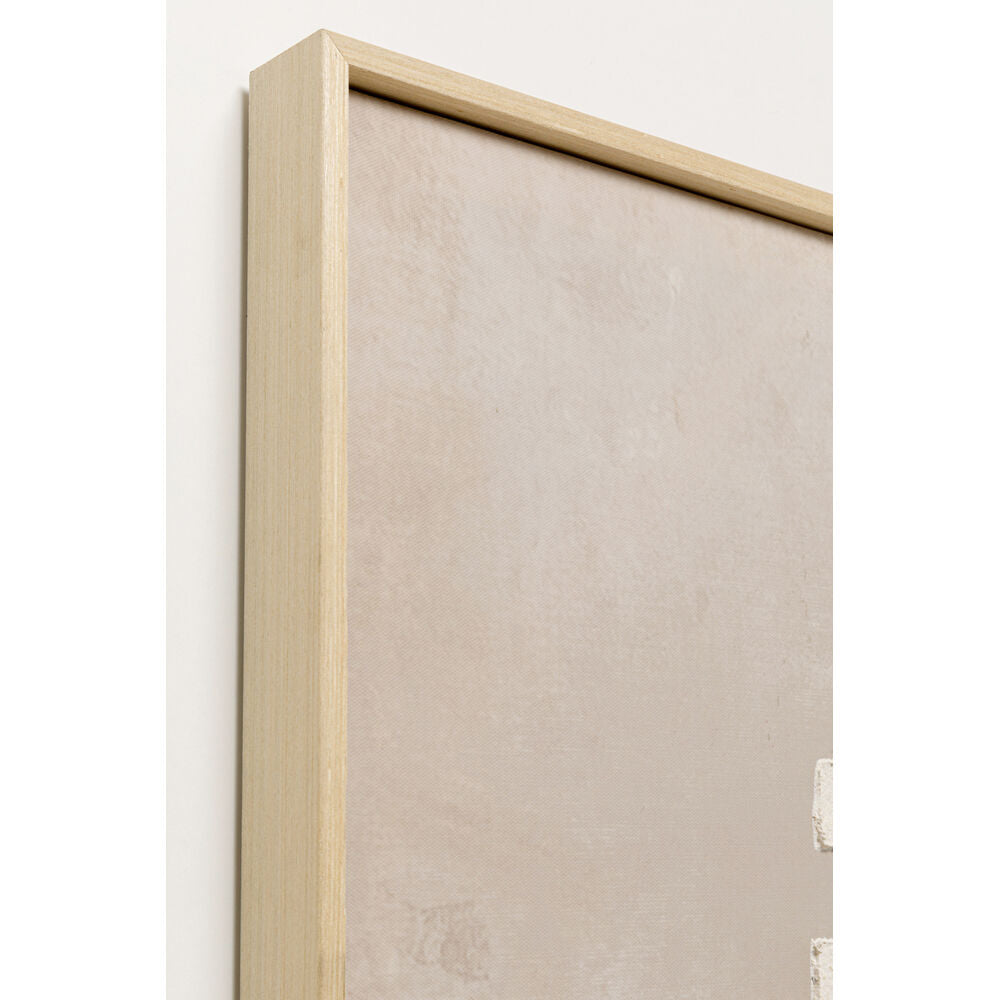 Canvas Picture Art Row Beige 100x100cm