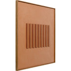 Canvas Picture Art Row Brown 100x100cm