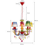 Pendant Lamp Starlight Shade 5-Branched
