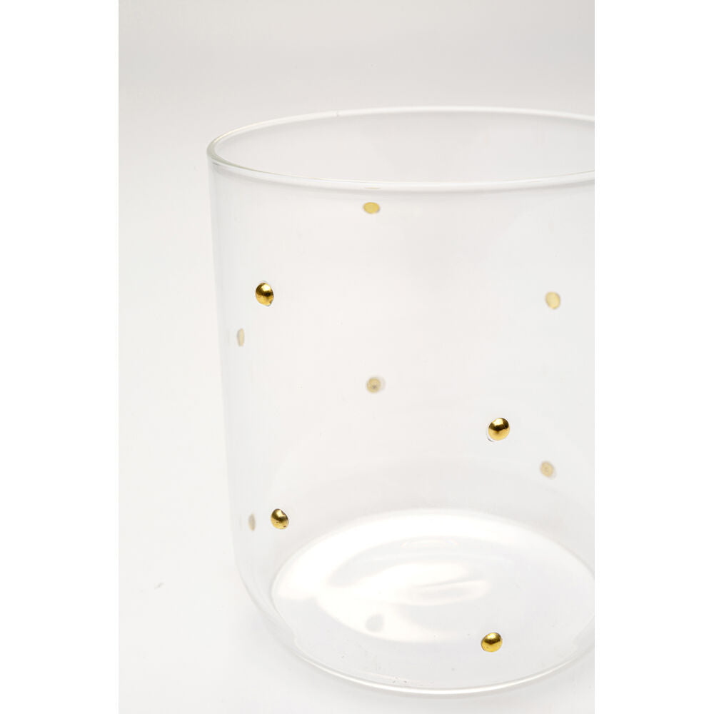 Tumbler Glam Dots Gold 9cm (4/Set)