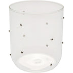 Tumbler Glam Dots Silver 9cm (4/Set)