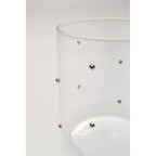 Tumbler Glam Dots Silver 9cm (4/Set)