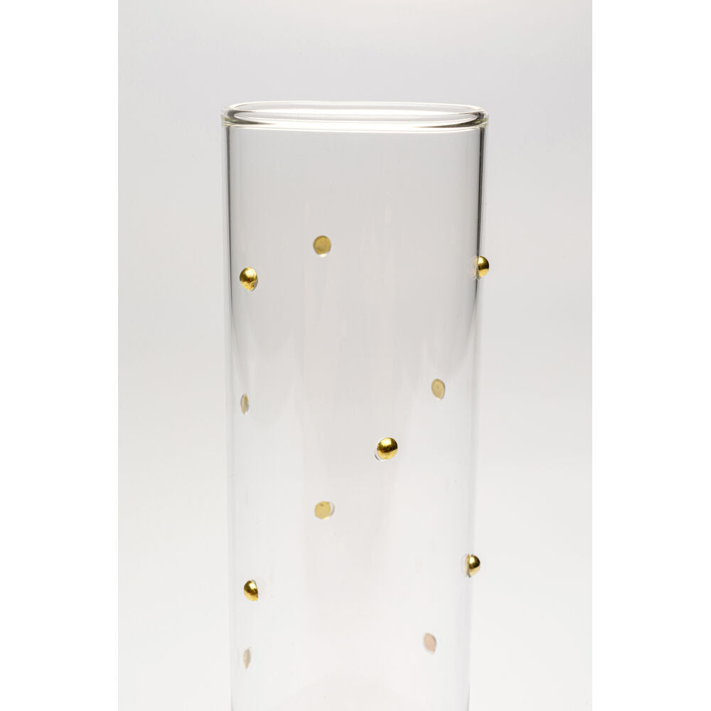 Champagne Glass Glam Dots 25cm (4/Set)