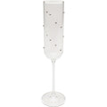 Champagne Glass Glam Dots Silver 25cm (4/Set)