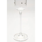 Champagne Glass Glam Dots Silver 25cm (4/Set)
