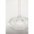 Champagne Glass Glam Dots Silver 25cm (4/Set)