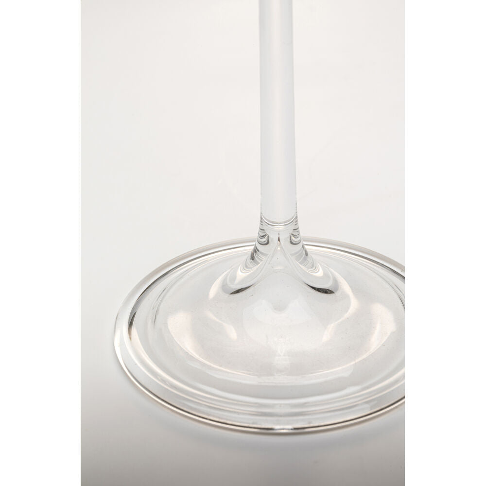 Champagne Glass Glam Dots Silver 25cm (4/Set)