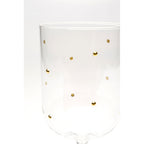 White Wine Glass Glam Dots Gold 22cm (4/Set)