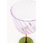 Wine Glass Twist 22cm assorted  (4/Set)