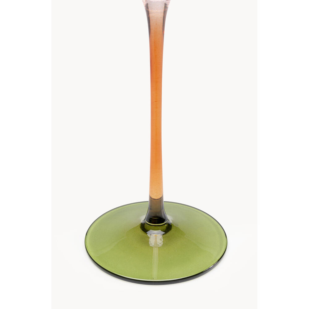 Wine Glass Twist 22cm assorted  (4/Set)