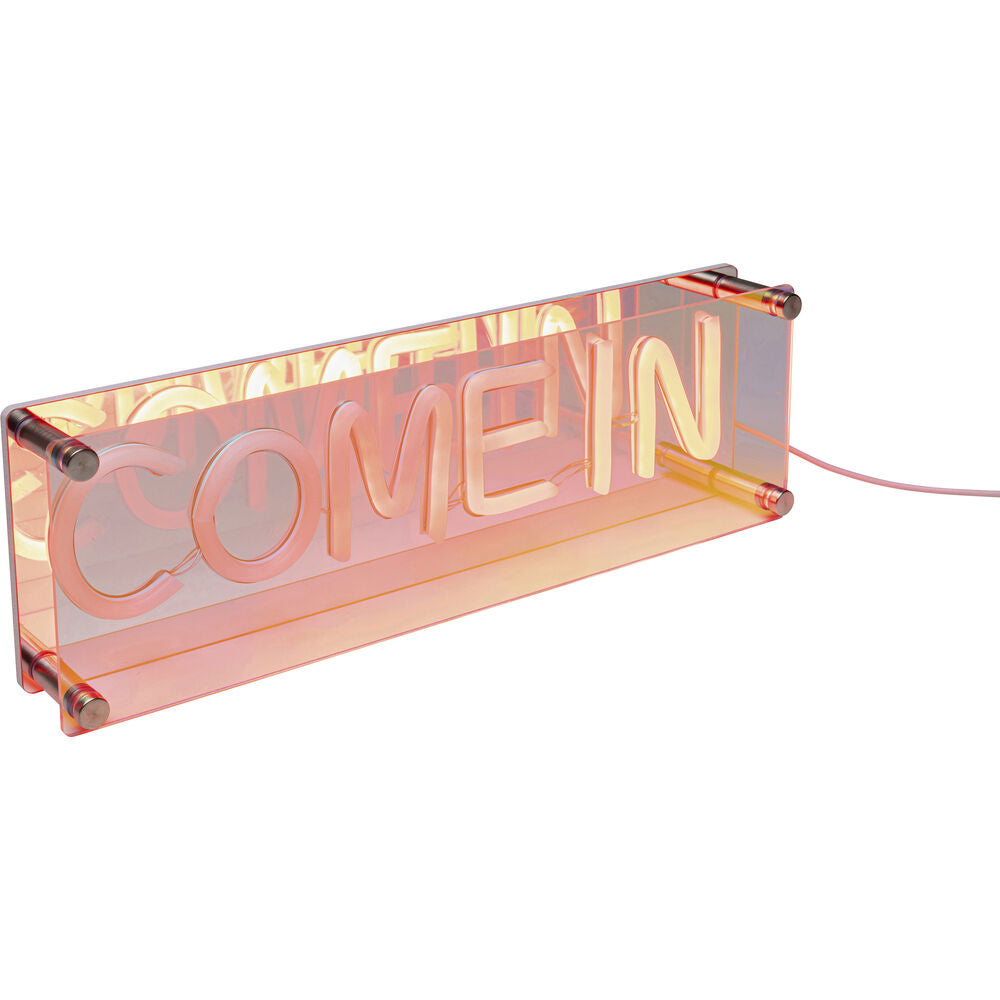 Table Lamp LED Font COME IN