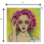 Glass Picture Beauty LED 39x39cm