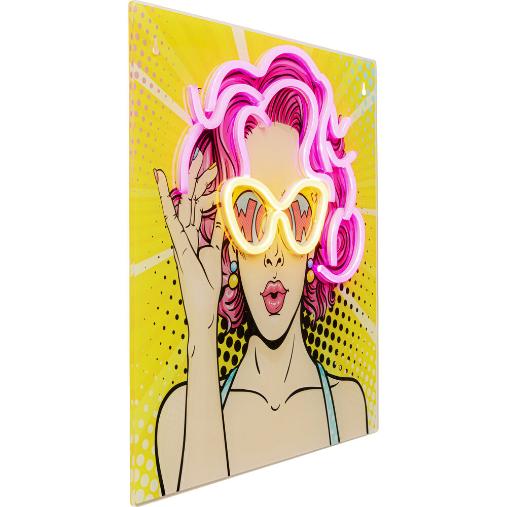 Glass Picture Beauty LED 39x39cm