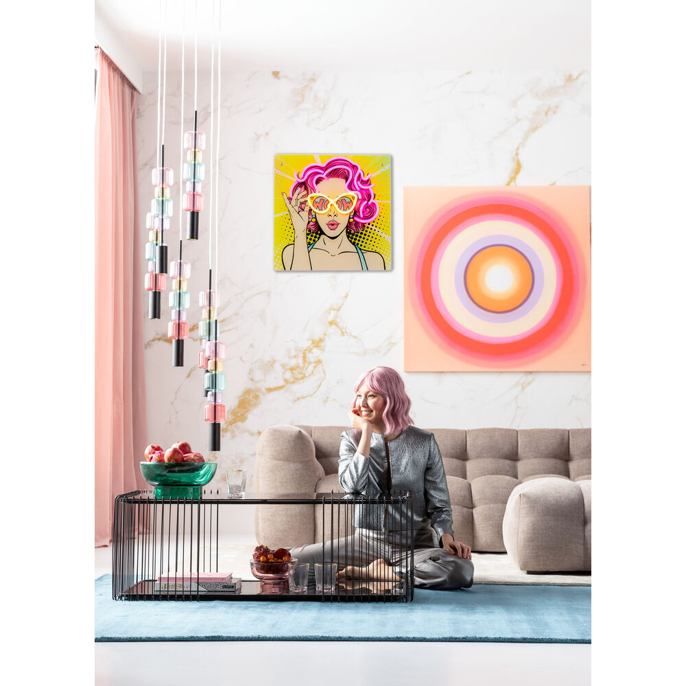 Glass Picture Beauty LED 39x39cm
