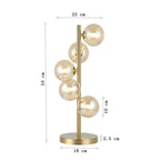 Table Lamp Scala Balls Brass 54cm