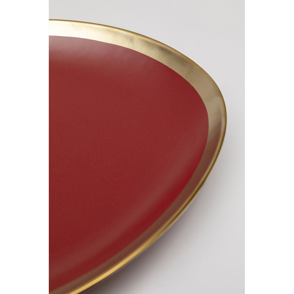 Dessert Plate Vibrations Red 21cm (4/Set)