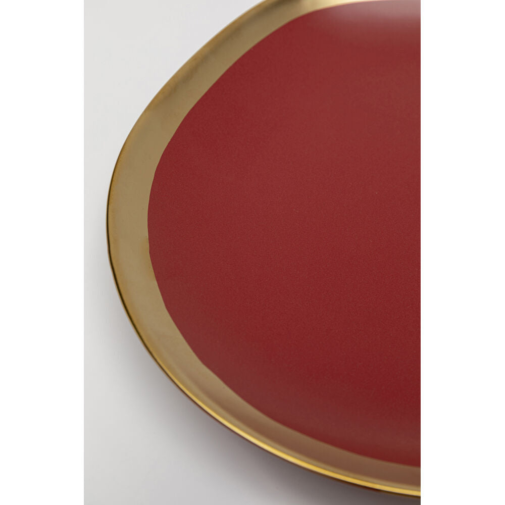 Dessert Plate Vibrations Red 21cm (4/Set)