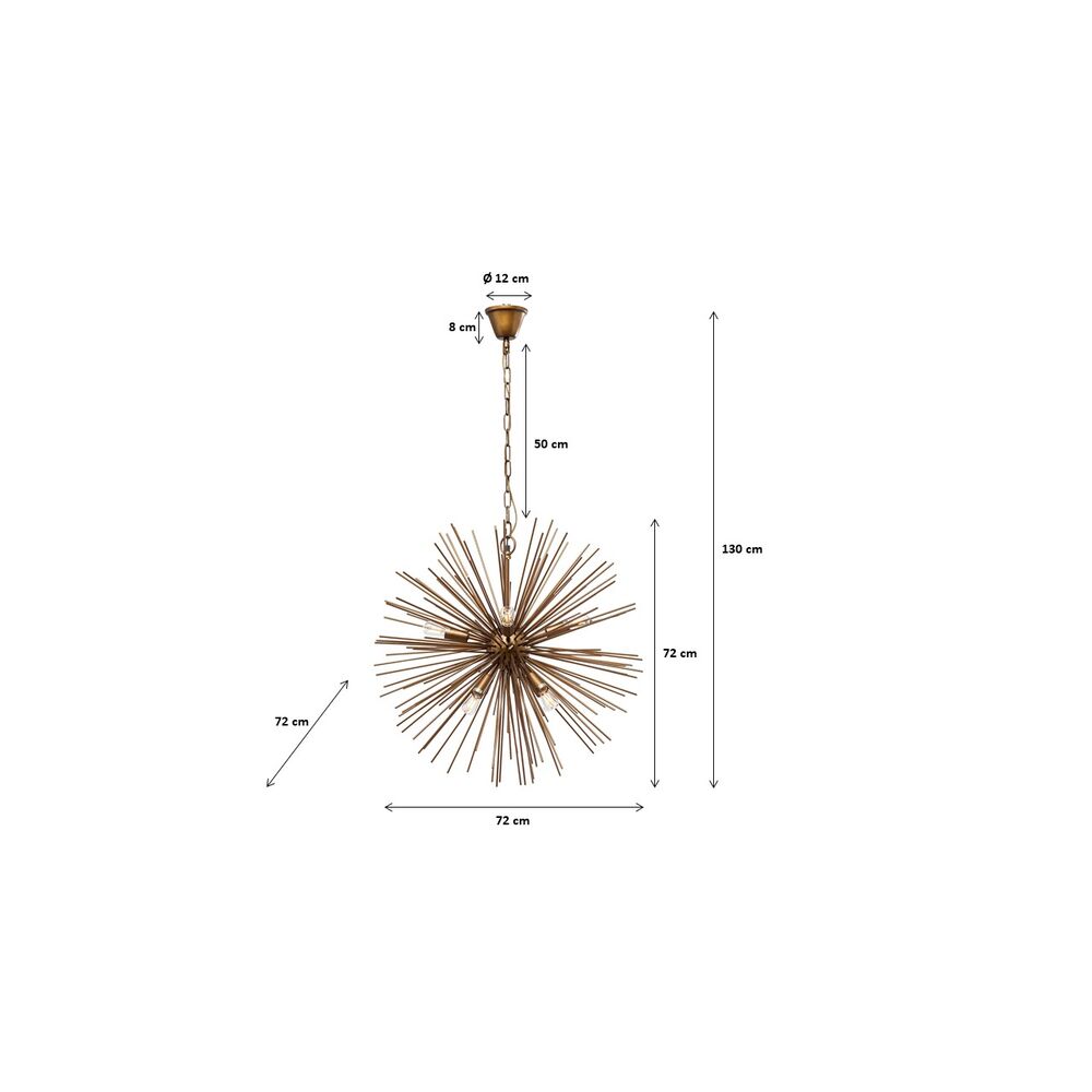 Pendant Lamp Beam Brass Ø72cm