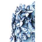 Vase Butterflies Lightblue 35cm