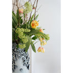 Vase Butterflies Lightblue 35cm