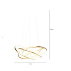 Pendant Lamp Saturn LED Gold Big