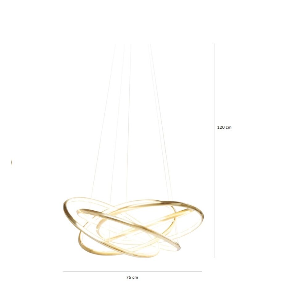 Pendant Lamp Saturn LED Gold Big