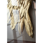 Wall Decoration Wings Gold White 120x1