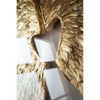 Wall Decoration Wings Gold White 120x1