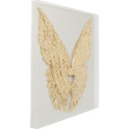 Wall Decoration Wings Gold White 120x1