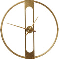 Wall Clock Clip Gold Ø60cm