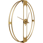 Wall Clock Clip Gold Ø60cm