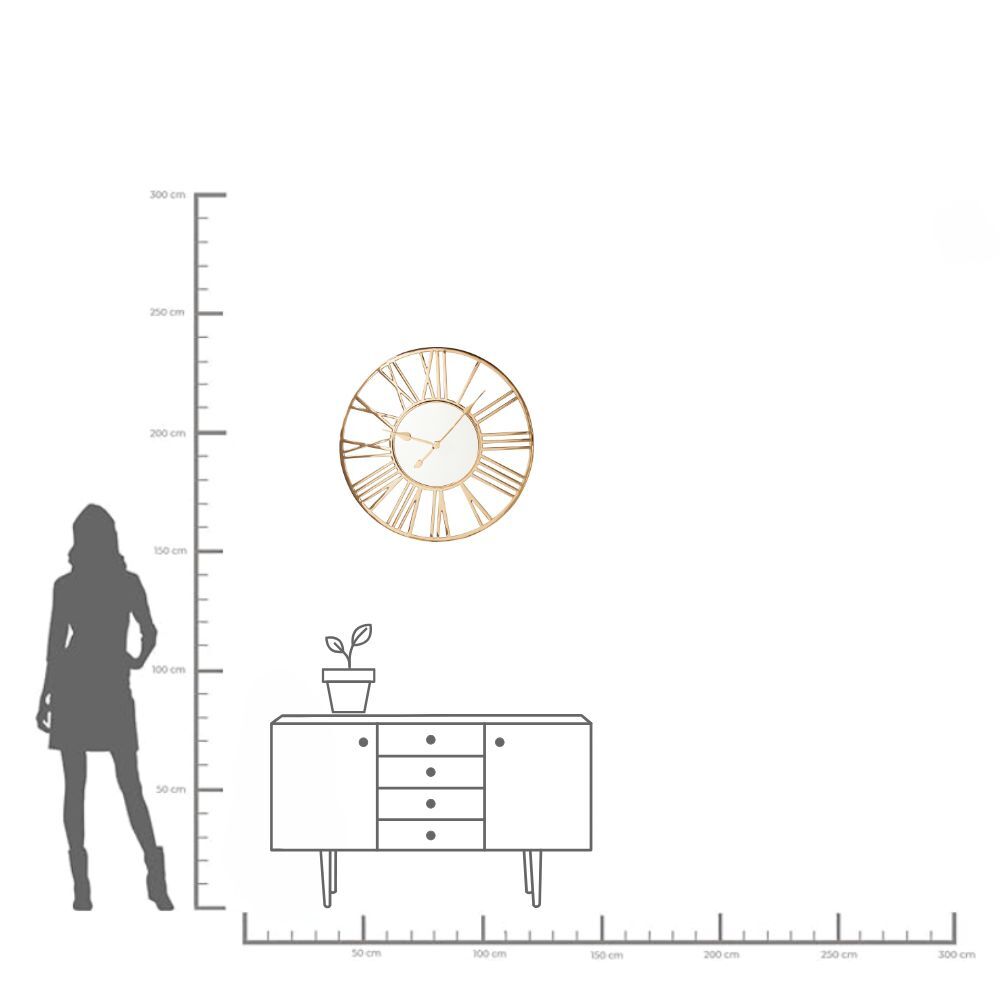 Wall Clock Giant Gold Ø80cm