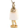 Table Lamp Animal Rabbit Gold/White 68