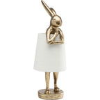 Table Lamp Animal Rabbit Gold/White 68