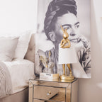 Table Lamp Animal Rabbit Gold/White 68